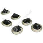 Electrolux Control Knob & Bezel Kit - Stainless Steel/Black