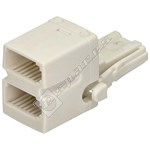 Wellco Telephone 2 Way Adaptor - White