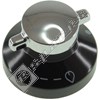 New World Black & Chrome Hob/Grill Control Knob