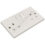 Wellco Twin Switched Double Power Socket