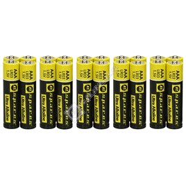 eSpares Ultra Alkaline AAA Batteries - Pack of 20 - ES1777027