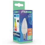 TCP SES/E14 5.1W LED Non-Dimmable Candle Lamp