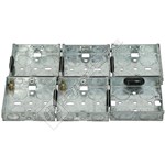 Wellco Silver Single 16mm Pattress Metal Box - Pack of 6