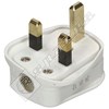 Wellco White 13A 3 Pin Fused Mains Plug