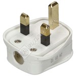 Wellco White 13A 3 Pin Fused Mains Plug