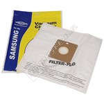 Electruepart BAG284 High Quality Samsung VC Filter-Flo Synthetic Dust Bags - Pack of 5