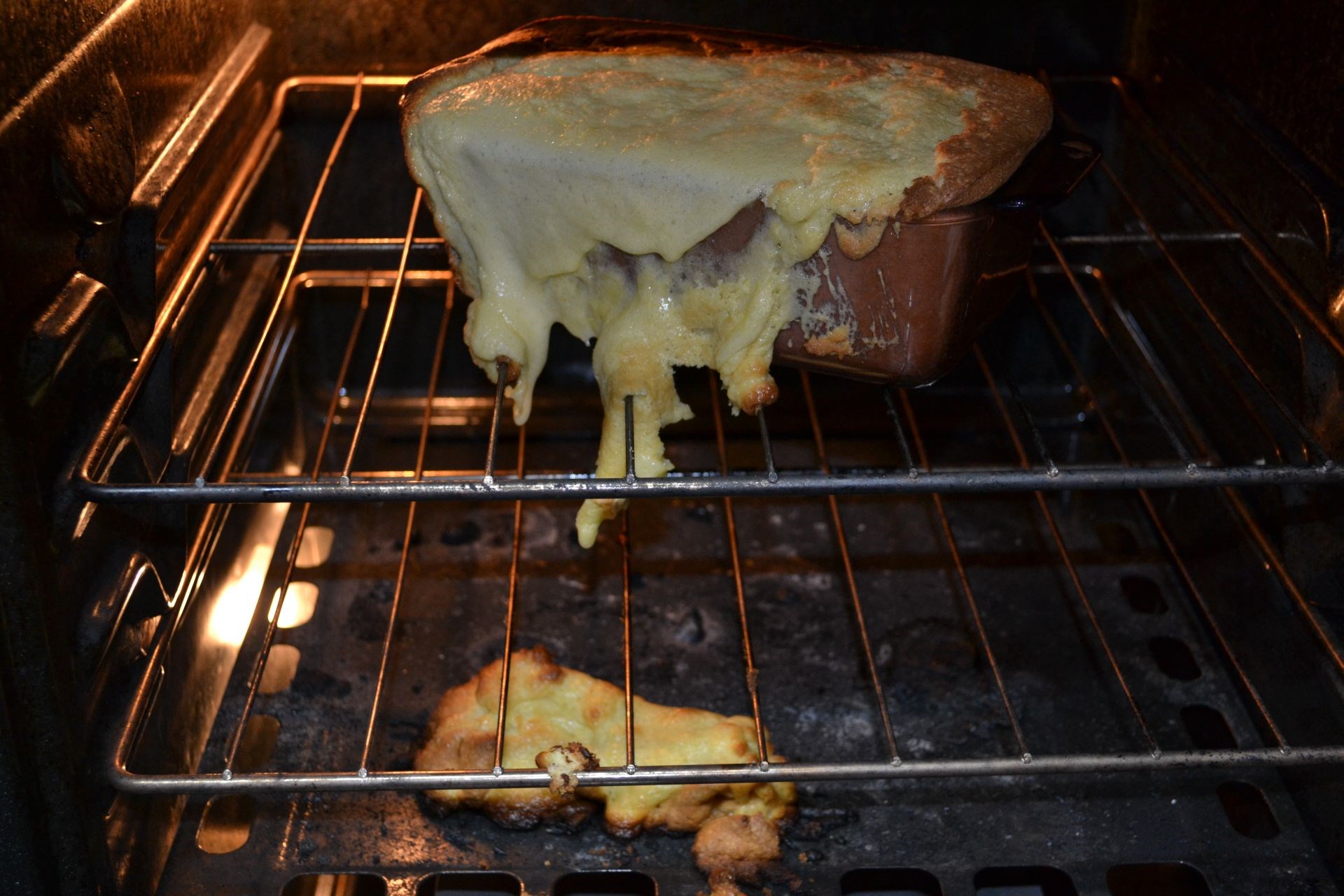 Food Spilling Inside The Oven