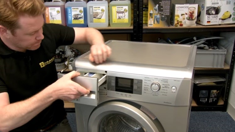 The washing machine dispenser drawer