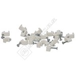 Wellco 5mm Flat Cable Clips - White
