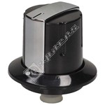 Leisure Hob Control Knob - Black & Silver