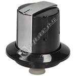 Leisure Hob Control Knob - Black & Silver