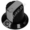 Leisure Top Oven Control Knob - Black/Silver