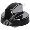 New World Black & Chrome Hob Control Knob