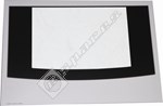 Cannon Main Oven Outer Door Glass w/ White Detail