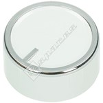 Beko Tumble Dryer Control Knob Button - Silver/White