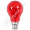 60W B22 GLS Bulb - Red (Pack of 10)