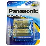 Panasonic C LR14 Evolta Alkaline Batteries - Pack of 2