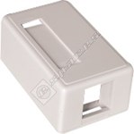White Single Surface Mounting Box RJ45 Connector