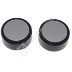 Samsung Silver and Black Washing Machine Encoder Control Knob