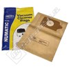 Electruepart BAG50 Numatic NVM-1CH Vacuum Dust Bags - Pack of 5