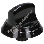 Indesit Black 'Twin' Control Knob