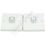 Wellco 1 Gang 2 Way Push On/Off Dimmer Control - Box of 2