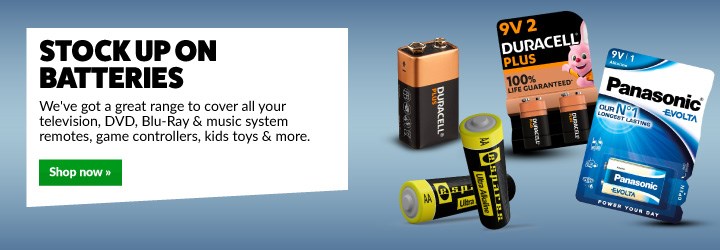 Stock up on batteries