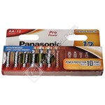 Panasonic AA Pro Power Alkaline Batteries 1.5V - Pack of 12