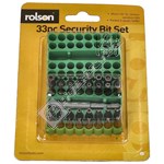 Rolson 33 Piece Security Bit Set