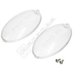 184 x 65mm SPARES2GO Lamp Diffuser Cover for IKEA 50018229 Cooker Hood/Extractor Vent Fan 