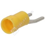 Electruepart Yellow 5mm Fork Terminal - Pack of 100