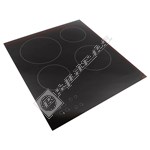 Glass hob top